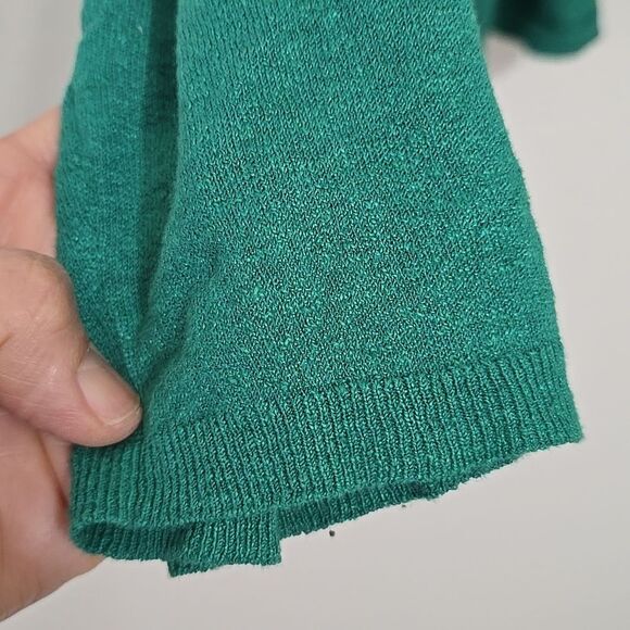 Eileen Fisher Women's Green Ovetsized, Boxy Top L - Picture 3 of 8